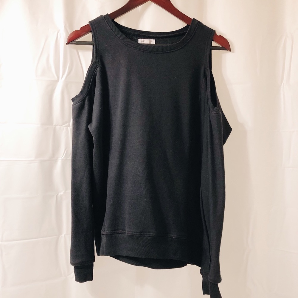 ⚡️Cold Shoulder Navy Pullover